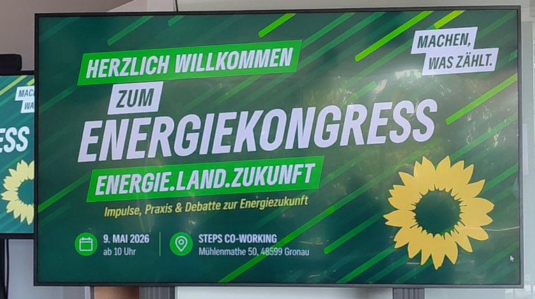 ENERGIE.LAND.ZUKUNFT – Energiekongress des KV Bündnis 90/Die Grünen Kreis Borken
